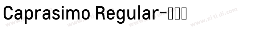 Caprasimo Regular字体转换